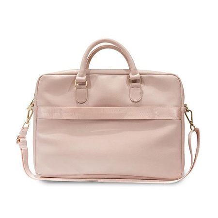 Guess Triangle 4G Computer Bag - Brašna na notebook 15" / 16" (růžová)