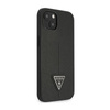 Guess Saffiano Triangle Logo Case - Hülle für iPhone 14 Plus (Schwarz)