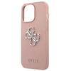 Pouzdro Guess Saffiano 4G Big Silver Logo - iPhone 13 Pro Max (růžové)