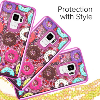 Zizo Liquid Glitter Star tok - Samsung Galaxy S9 tok (Donuts)