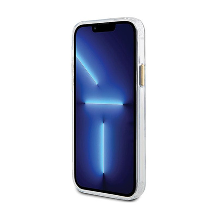 Guess Metal Outline MagSafe - iPhone 12 / iPhone 12 Pro Tasche (Transparent / Gold)
