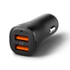 Spigen Essential EV302 - Autoladegerät 2x USB-A 30W (Schwarz)