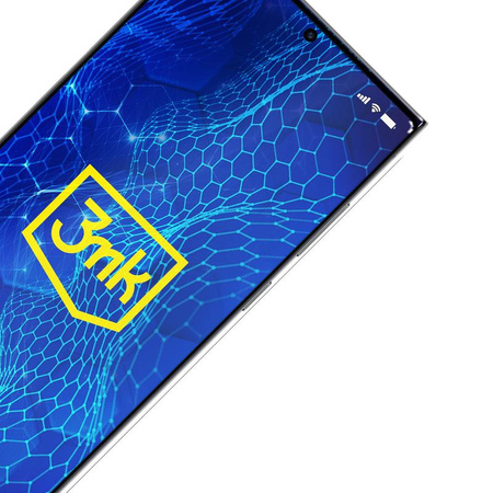 3mk HardGlass Max Lite - Gehärtetes Glas für Samsung Galaxy S23 Ultra (Schwarz)