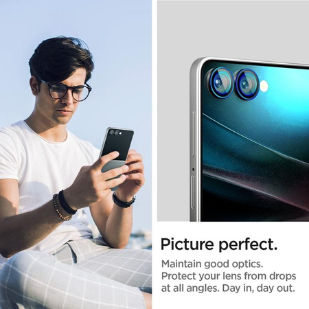 SZKŁO NA APARAT DO GALAXY Z FLIP 7, Spigen, Ochronne na Obiektyw, Wyspę