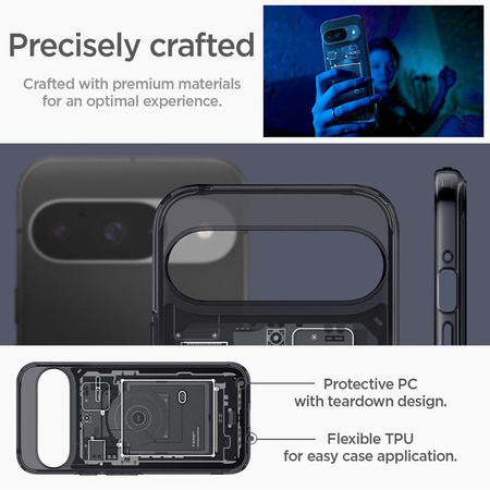 Spigen Ultra Hybrid - Étui pour Google Pixel 9 / 9 Pro (Zero One)