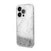 Guess Liquid Glitter Marble - iPhone 14 Pro Max Case (White)
