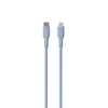 PURO ICON Soft kábel - USB-C Lightning MFi 1,5 m (Púderkék)