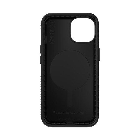 Speck Presidio2 Grip MagSafe - Antypoślizgowe etui iPhone 14 / iPhone 13 (Black / Black / White)
