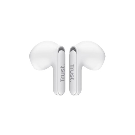 Trust Yavi - Bezdrátová sluchátka do uší Bluetooth TWS s nabíjecím pouzdrem a ENC (bílá)