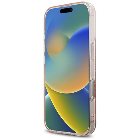 Karl Lagerfeld IML strasszos Karl Head - tok iPhone 16 Pro készülékhez (rózsaszín)
