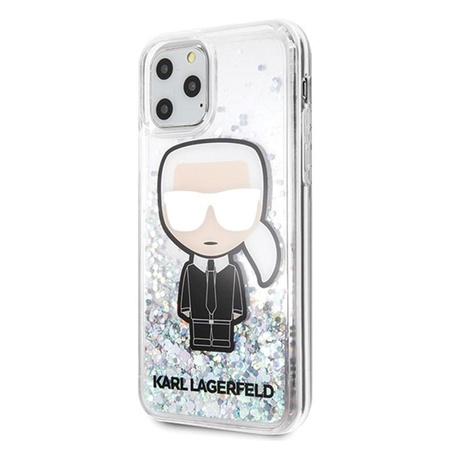 Karl Lagerfeld Glitter Iridescent Iconic - pouzdro pro iPhone 11 Pro Max