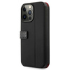 Ferrari Booktype On Track Carbon Stripe - iPhone 13 Pro Max tok (fekete)