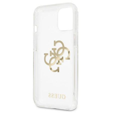Guess 4G Big Logo Charm Gold- pouzdro pro iPhone 13 mini (zlaté přívěsky)