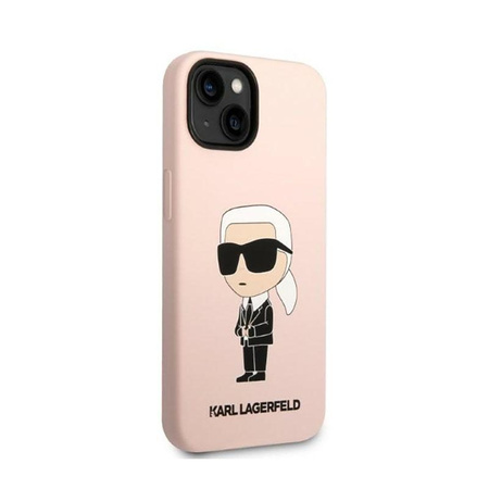 Karl Lagerfeld Silicone NFT Ikonik - Case for iPhone 14 Plus (Pink)