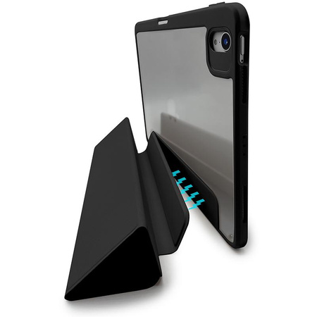 PURO Zeta Smart - Etui pour iPad Pro 11" (2022 / 2021 / 2020 / 2018) / iPad Air 10.9" (2022 / 2020) rabat magnétique amovible + support Apple Pencil (noir)