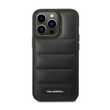 Karl Lagerfeld Puffy Elongated Logo - Etui iPhone 14 Pro Max (czarny)