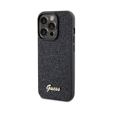 Guess Disco Metal Script - iPhone 14 Pro Max Tasche (schwarz)