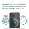 Speck Presidio Perfect-Clear mit Glitter + MagSafe - iPhone 15 Plus / 14 Plus Tasche mit MICROBAN-Beschichtung (Klar / Gold Glitter)