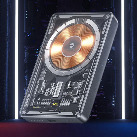 WEKOME WP-287 Vanguard Series - Banque d'énergie à induction 5000 mAh Fast Charging PD 20W MagSafe (Noir)