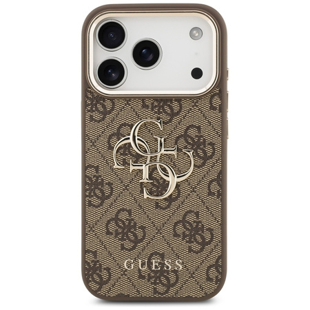 Guess 4G Big 4G Classic Logo - Case iPhone 17 Pro Max (Braun / Gold)