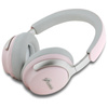 Guess Metal Script Logo - Wireless Bluetooth Over-Ear Headphones with ANC + ENC (Pink)