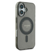 Guess IML Rhinestones MagSafe - Coque iPhone 16 (noir)