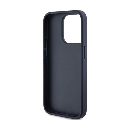 Guess 4G Triangle Metal Logo - pouzdro pro iPhone 15 Pro Max (modré)
