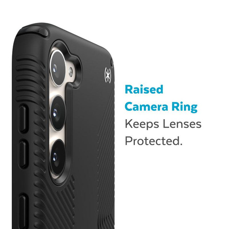 Speck Presidio2 Grip - Étui antidérapant pour Samsung Galaxy S23+ (Noir/Noir/Blanc)
