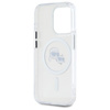 Karl Lagerfeld IML Metal Karl & Choupette Head MagSafe - Etui iPhone 15 Pro Max (biały)