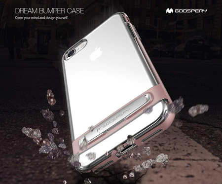 Mercury Dream Bumper - Étui pour Samsung Galaxy S9 avec support en métal (doré)