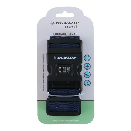 Dunlop - Luggage strap with combination 200x5 cm (Blue)