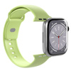 PURO ICON - Elasztikus szíj Apple Watch 38/40/41/42 mm-es órához (S/M & M/L) (Matcha zöld)