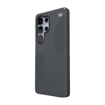 Speck Presidio2 Grip Magnet - Samsung Galaxy S25 Ultra MagSafe tok (Szénszürke/Hűvös bronz/Fehér)