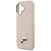 ETUI DO IPHONE 17 do MAGSAFE KARL LAGERFELD ORYGINALNE RÓŻOWE SKÓRZANE