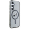 Karl Lagerfeld Button Karl & Choupette Heads Printed Logo MagSafe - Hülle für Samsung Galaxy S25 (Schwarz)