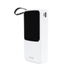 WEKOME WP-10 Pop Digital Series - Power banka 20000 mAh s integrovaným kabelem USB-C / Lightning / Micro USB / USB-A (bílá)