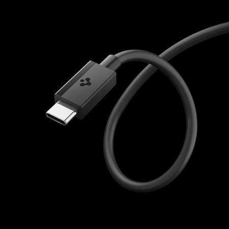 CZARNY KABEL SPIGEN USB C 1M SZYBKIE ŁADOWANIE, Odporny, Wytrzymały, PD 60W