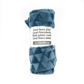 Blanket 150x200cm (navy blue) (pattern 02)