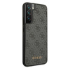 Guess 4G Metal Gold Logo - pouzdro pro Samsung Galaxy S22 (šedé)