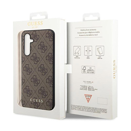 Kolekce Guess 4G Charms - pouzdro pro Samsung Galaxy A54 5G (hnědé)