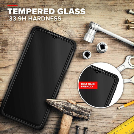 ZIZO BOLT Series - Etui blindé pour Samsung Galaxy A32 5G avec écran en verre 9H + étui avec support (noir)