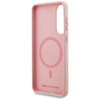 Karl Lagerfeld Silicone Double Heads And Circle MagSafe - Case for Samsung Galaxy S25 Edge (pink)