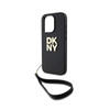 DKNY Wrist Strap Stock Logo - Hülle für iPhone 15 Pro (Schwarz)