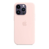 Silikonové pouzdro Apple - Silikonové pouzdro s MagSafe pro iPhone 14 Pro (křídově růžové)