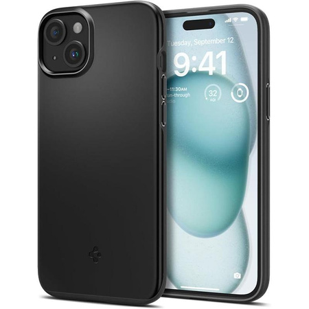 Spigen Thin Fit - Schutzhülle für iPhone 15 (Schwarz)