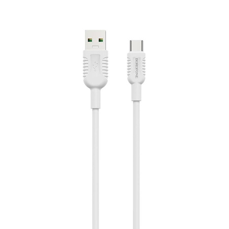 Borofone Billow - Câble de connexion USB vers USB-C 1,2 m (blanc)