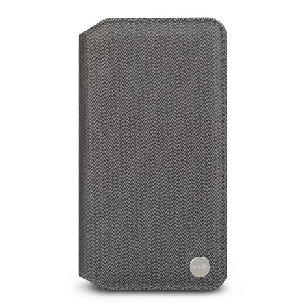 Moshi Overture - Coque pour iPhone Xs Max avec pochette pour cartes + support (gris chevron)