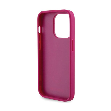 Guess 4G Strass Metall Logo - iPhone 15 Pro Tasche (rosa)