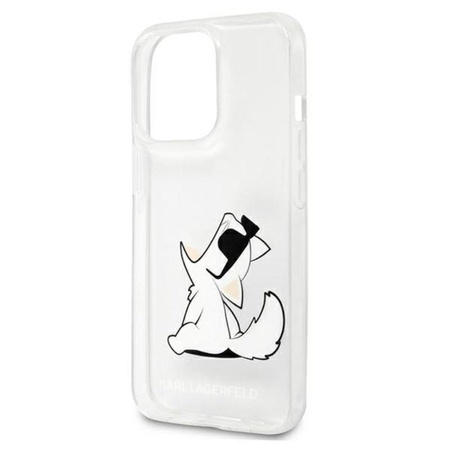 Karl Lagerfeld Choupette Fun - pouzdro pro iPhone 13 Pro Max (průhledné)