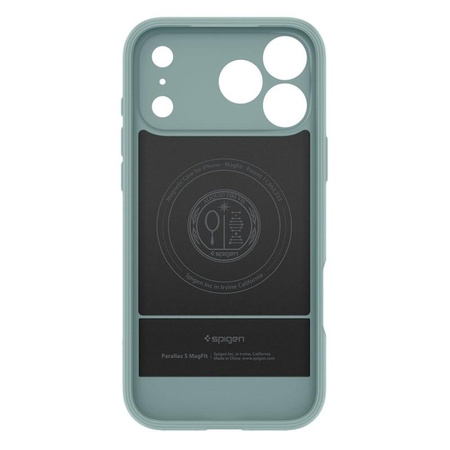 ETUI DO IPHONE 17 PRO do MAGSAFE SPIGEN PARALLAX ORYGINALNE ZIELONE CASE